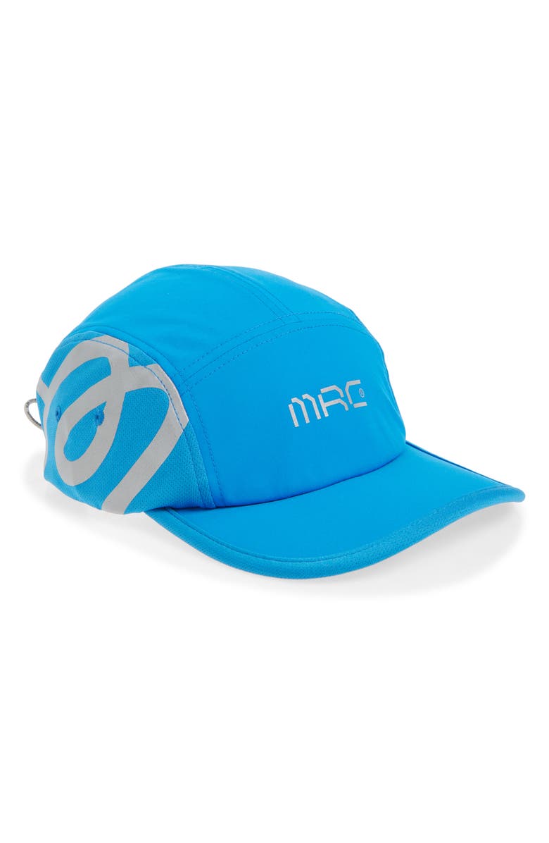 Malbon Golf MRC Five-Panel Adjustable Camper Hat, Main, color, Directoire Blue