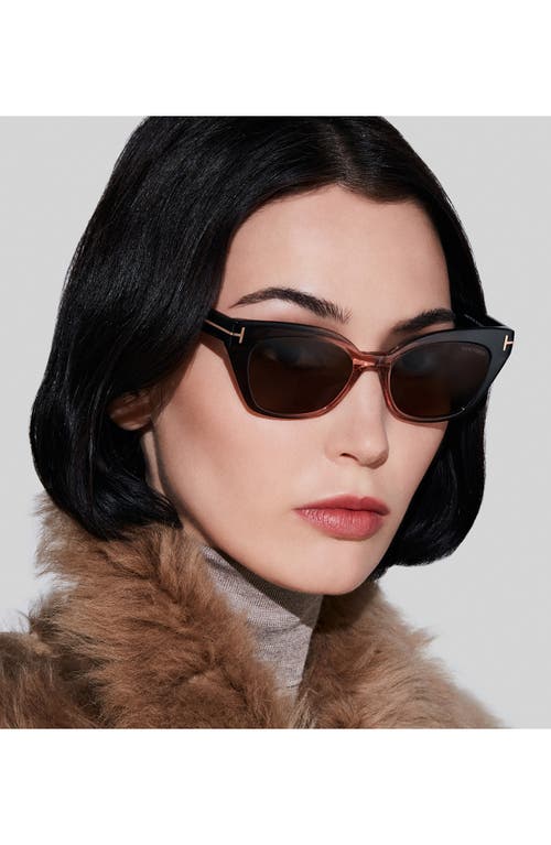 Tom Ford Juliette Acetate Cat-eye Sunglasses In Brown