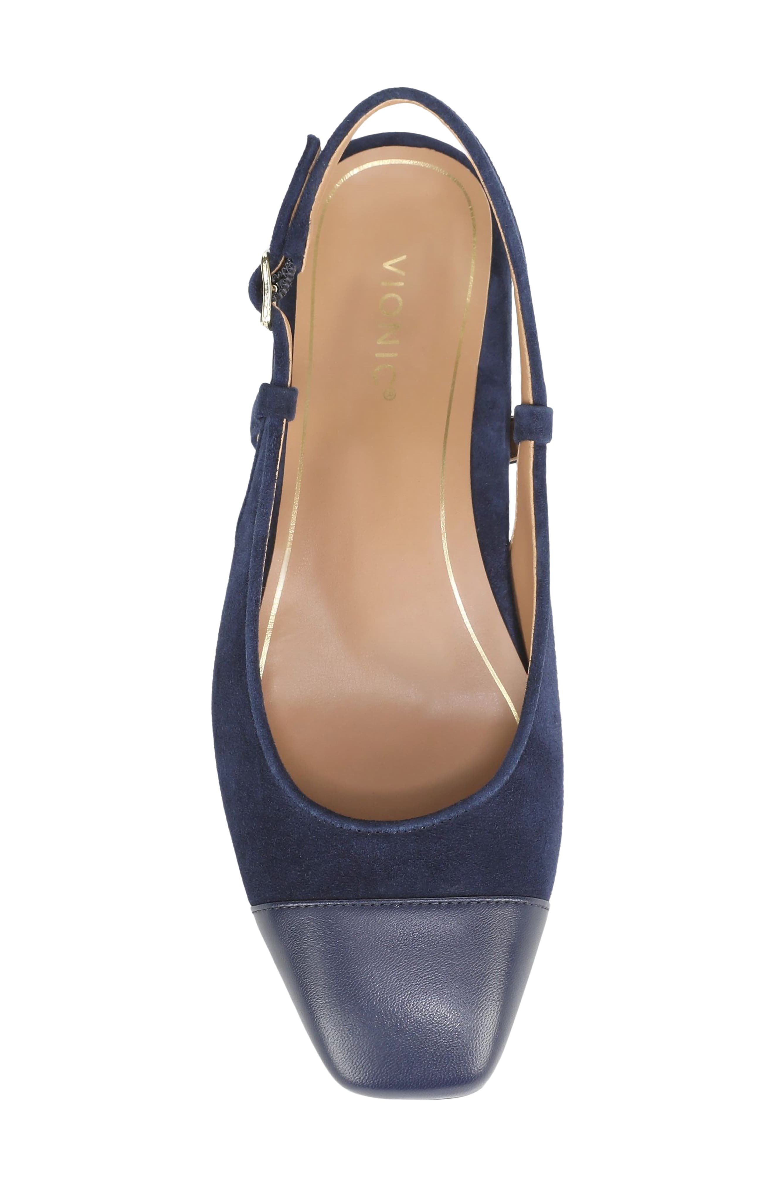 Petaluma Slingback Flat, Alternate, color, FRENCH NAVY SUEDE