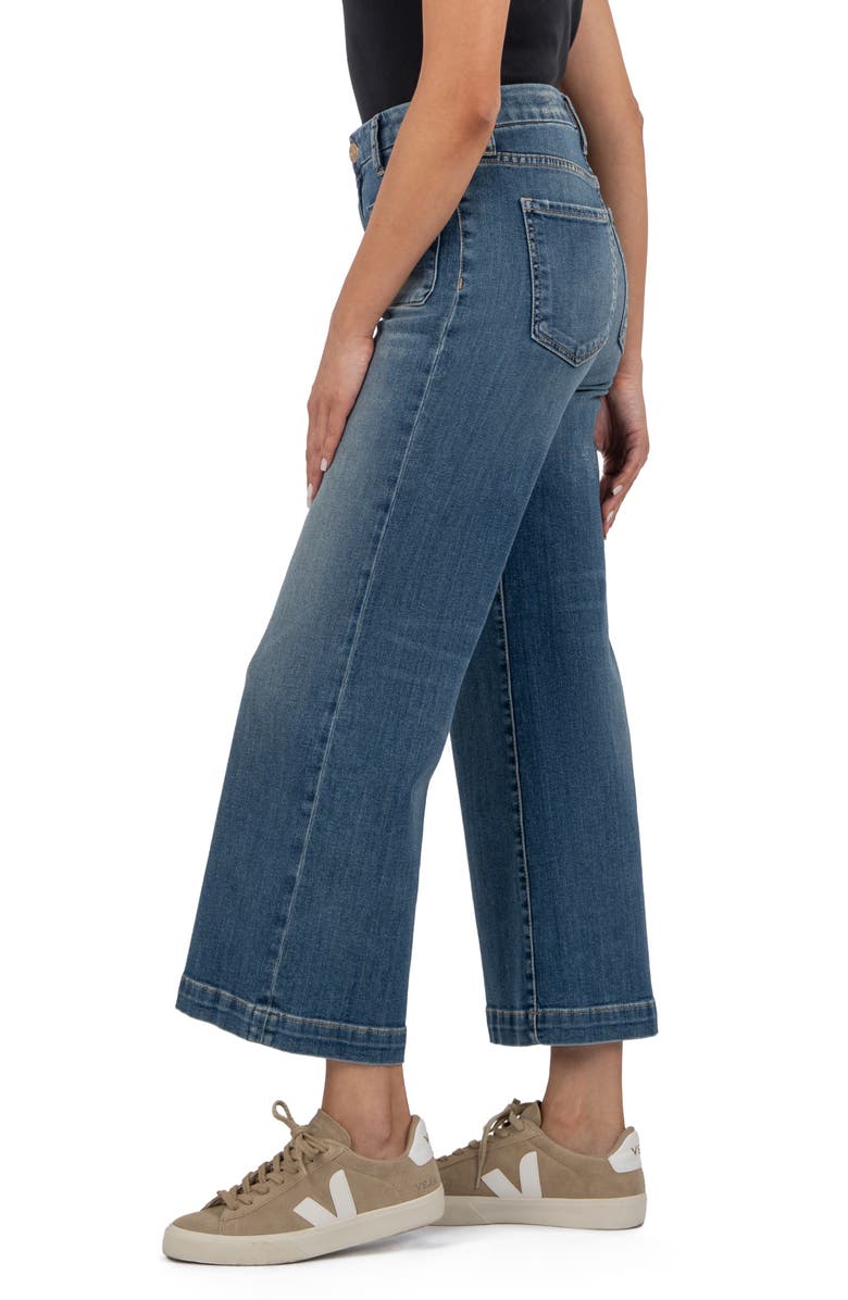 KUT from the Kloth Meg Patch Pocket High Waist Wide Leg Jeans, Alternate, color, 
