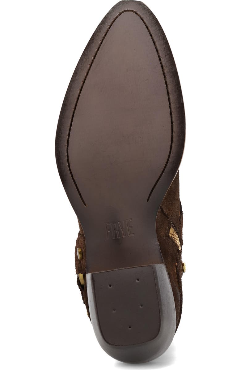 Frye Sacha Harness Bootie, Alternate, color, Chocolate