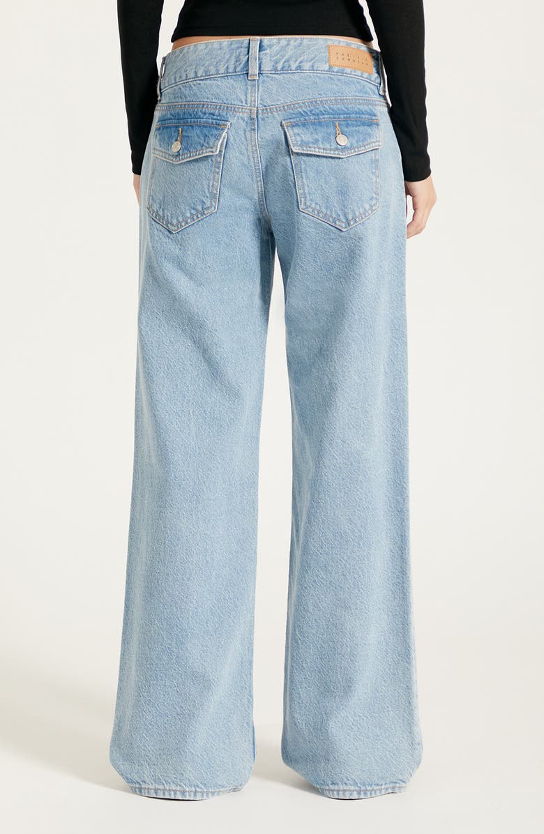 PacSun Zoe Low Rise Girlfriend Jeans, Alternate, color, Medium Indigo
