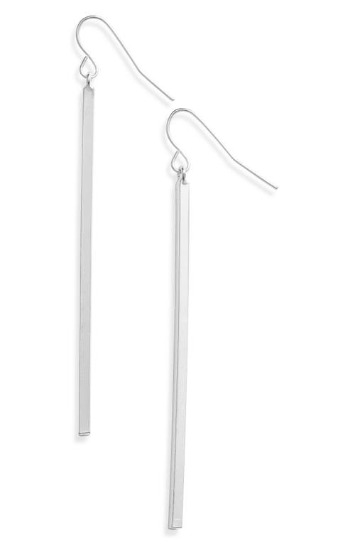 Karine Sultan Linear Drop Earrings in Silver 