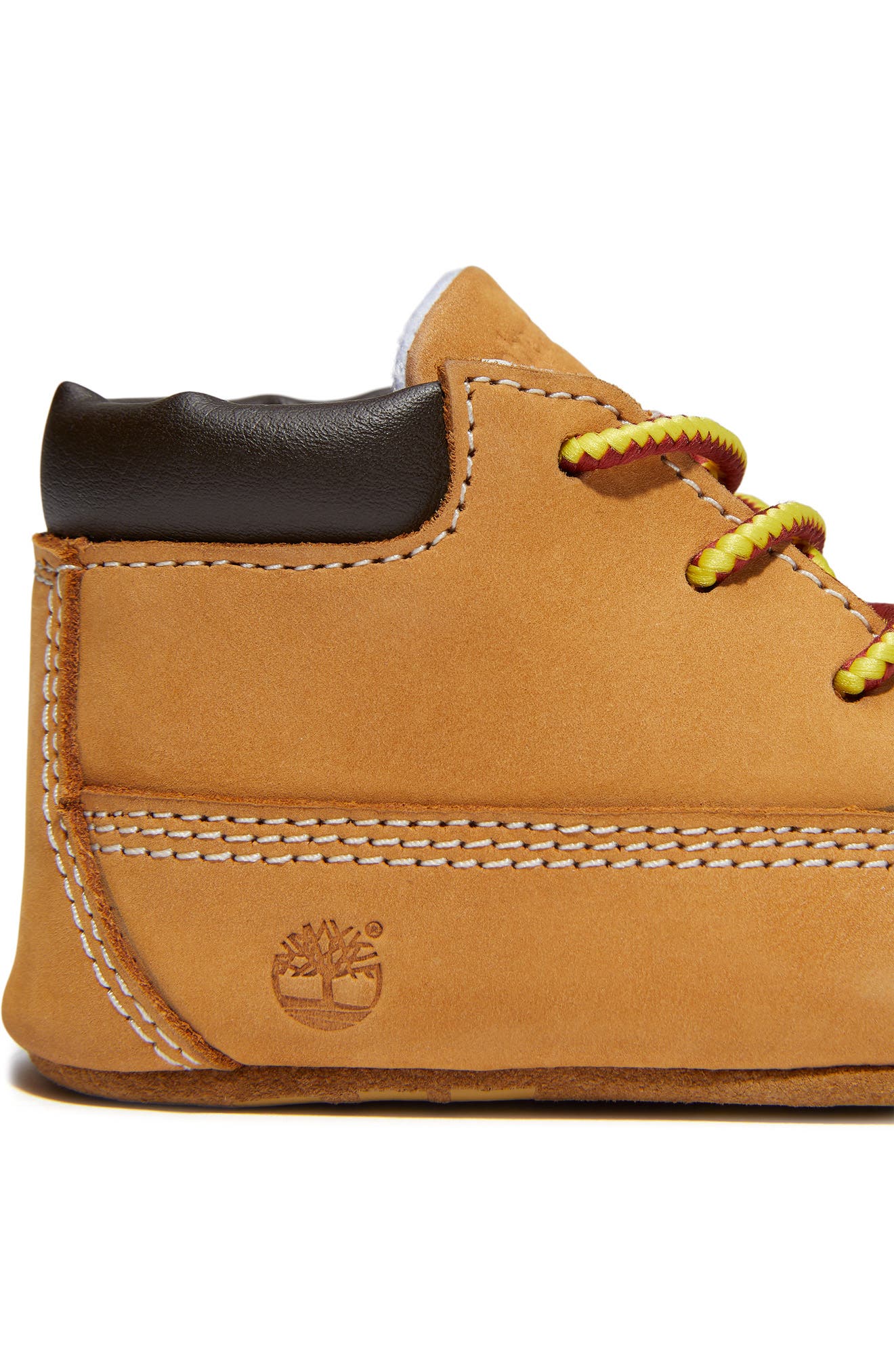 Crib Bootie, Alternate, color, WHEAT NUBUCK