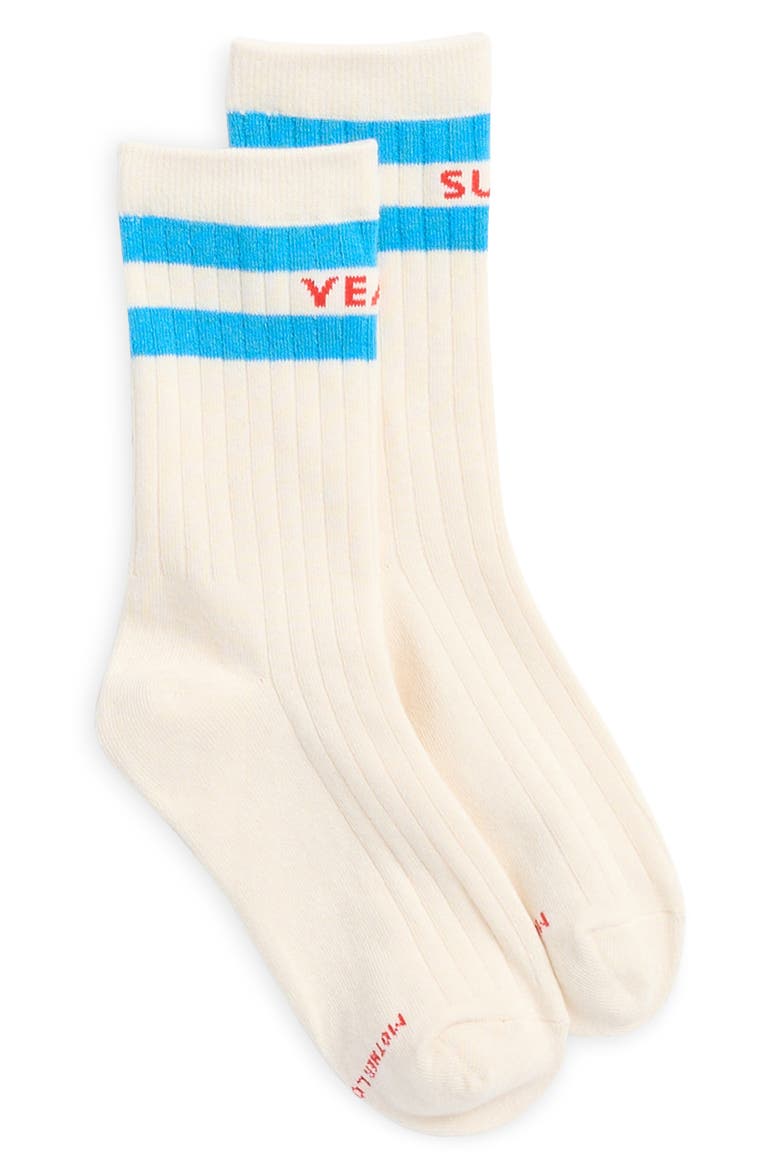 The Half Step Crew Socks, Alternate, color, YEAH SURE