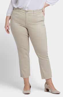 NYDJ Marilyn Frayed Ankle Straight Leg Jeans