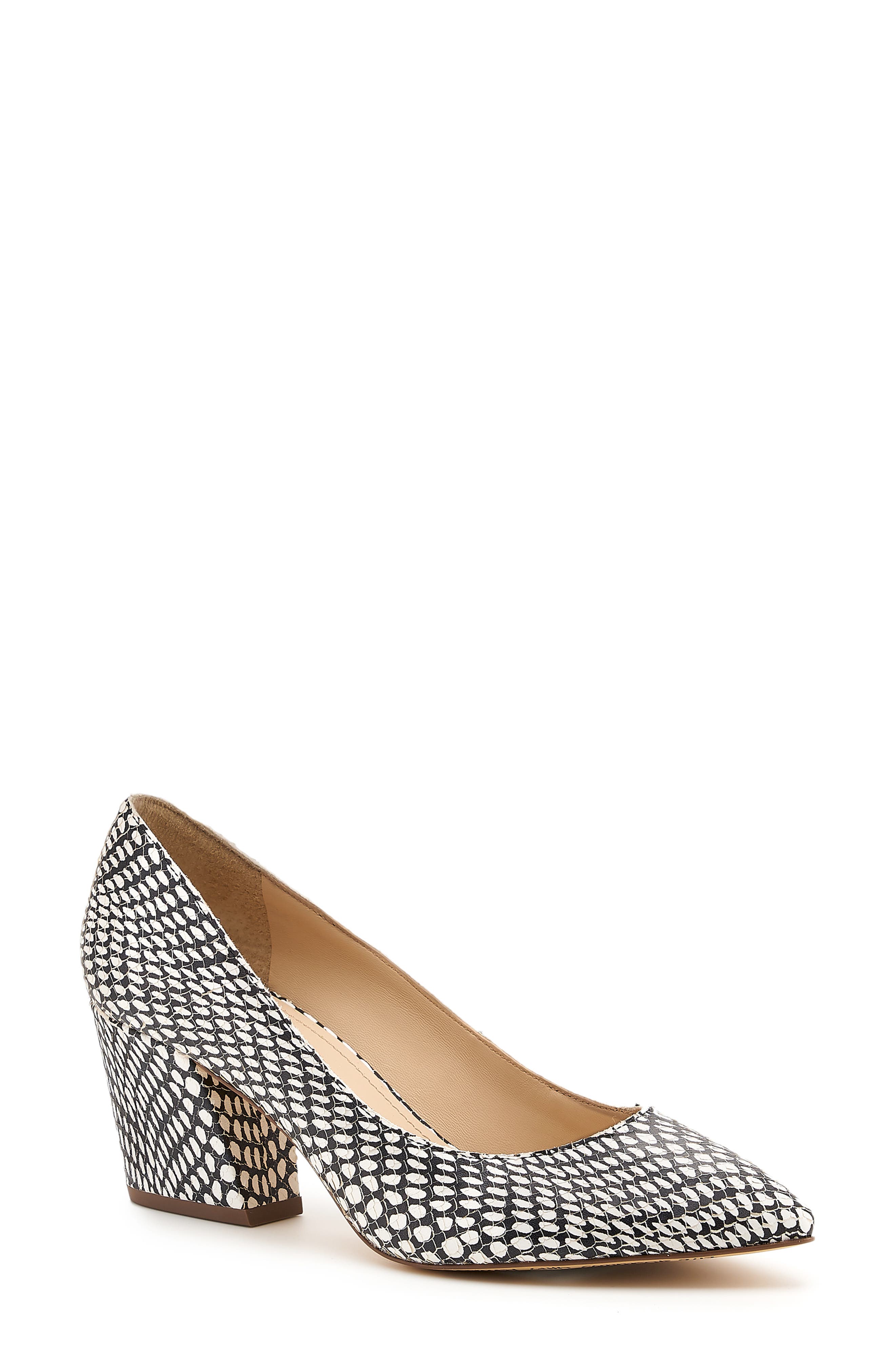 Stella Block Heel Pump, Main, color, SNAKE LEATHER