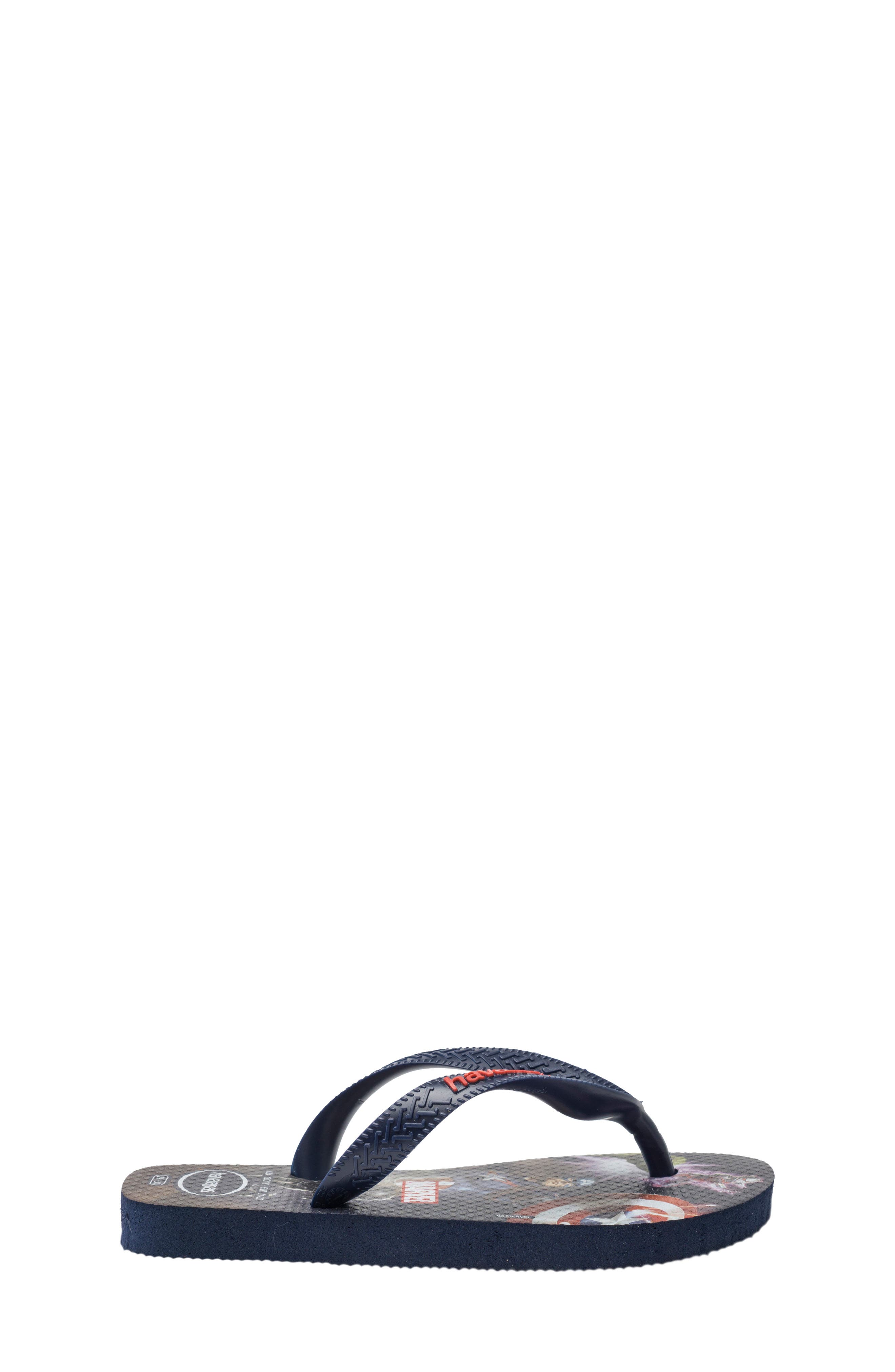Top Marvel Flip Flop, Alternate, color, NAVY BLUE