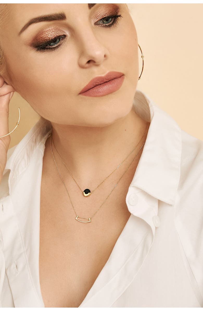 Oradina 14K Yellow Gold Hampton Pendant Necklace, Alternate, color, Yellow Gold