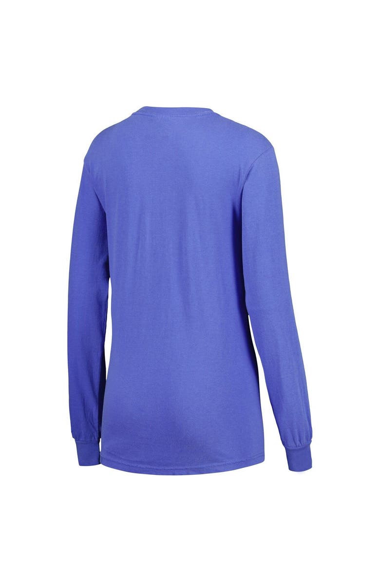 SOFT AS A GRAPE Women's Soft as a Grape Royal Kansas City Royals Team Pigment Dye Long Sleeve T-Shirt, Alternate, color, 