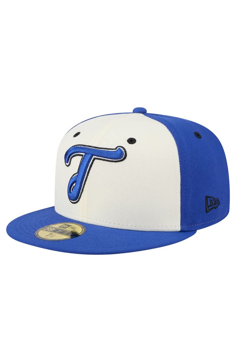 New Era Men's New Era White/Blue Tacoma Rainiers Copa de la Diversión 59FIFTY Fitted Hat, Main, color, 