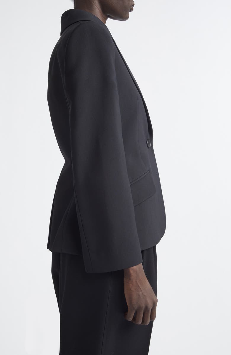 Givenchy Crepe Cady Blazer, Alternate, color, Black