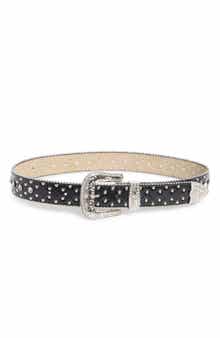 Vince Camuto Western Studded Bling Belt