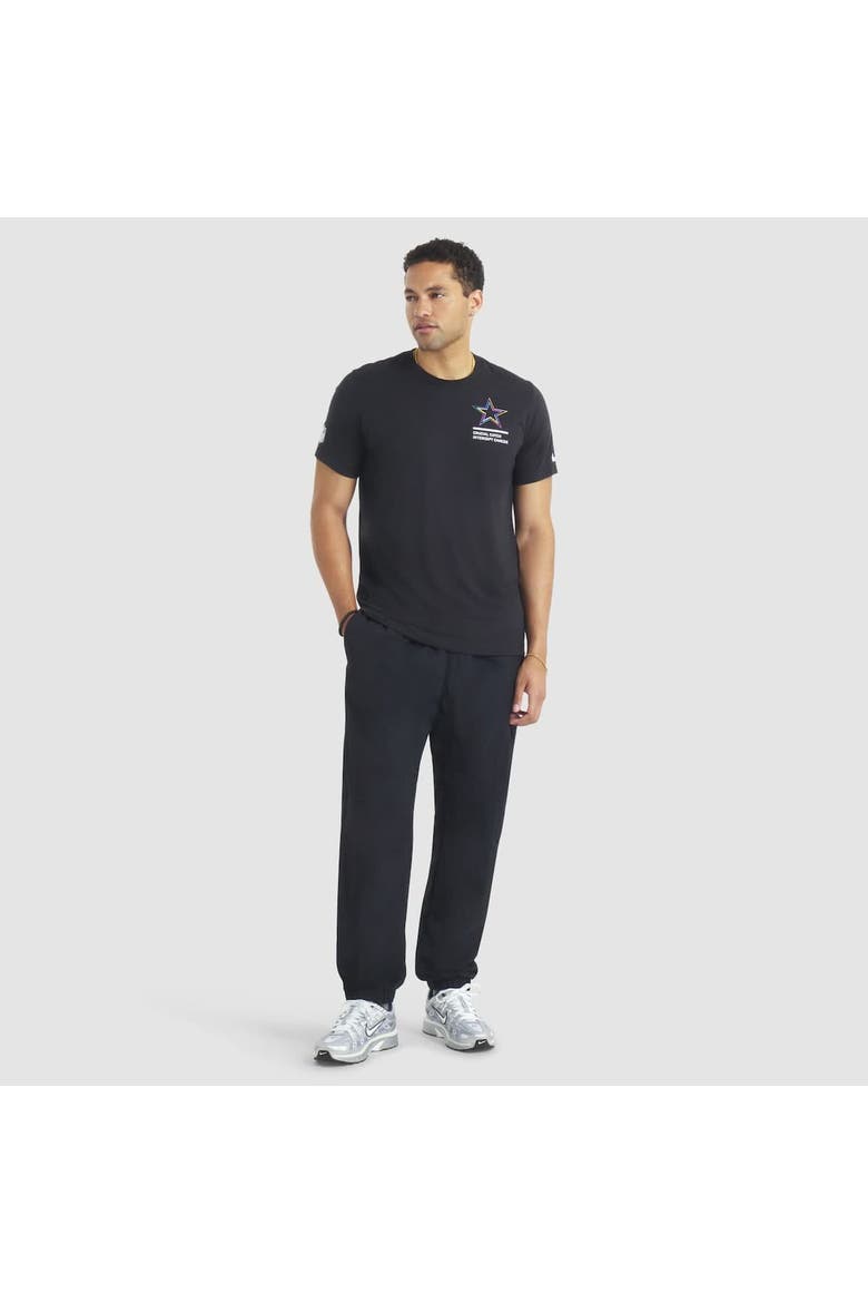 Men's Nike Black Dallas Cowboys 2025 NFL Crucial Catch Tri-Blend Dri-FIT T-Shirt, Alternate, color, Black