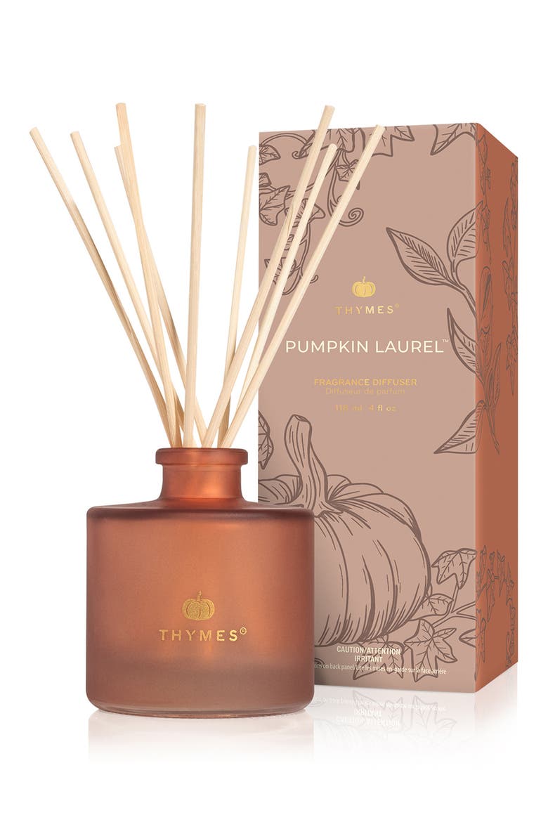Pumpkin Laurel Petite Reed Diffuser, Main, color, ORANGE