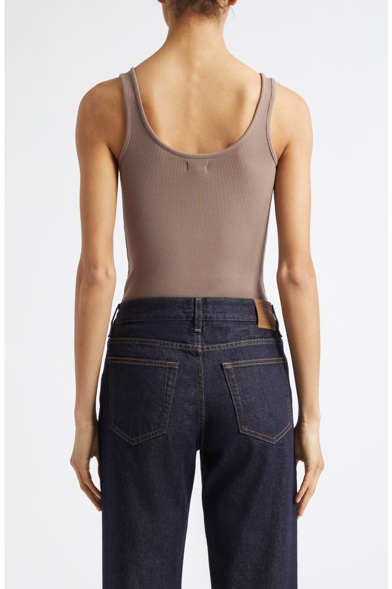Nica Scoop Neck Tank Bodysuit, Alternate, color, CARDAMOM
