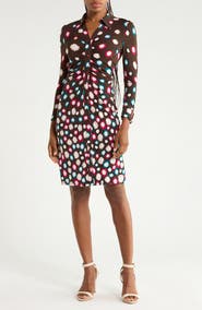 Diane von Furstenberg Sheska Ruched Shirtdress