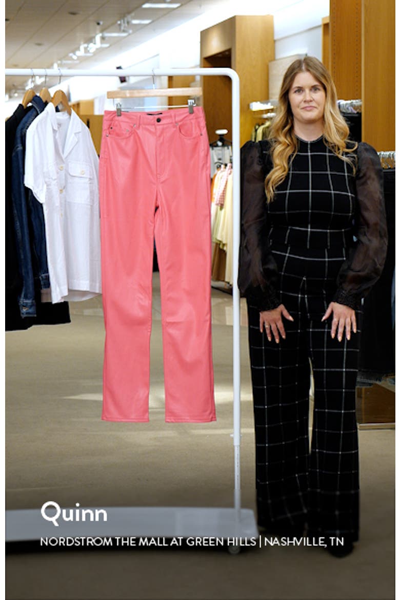 Heston Faux Leather Straight Leg Pants video
