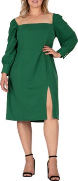 Standards & Practices Long Sleeve Off the Shoulder Dress