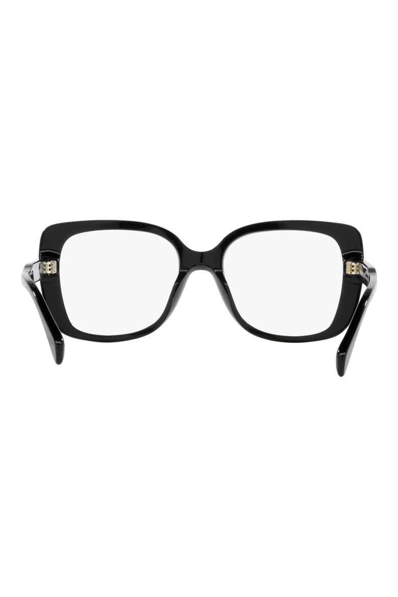 Perth 53mm Square Optical Glasses, Alternate, color, BLACK