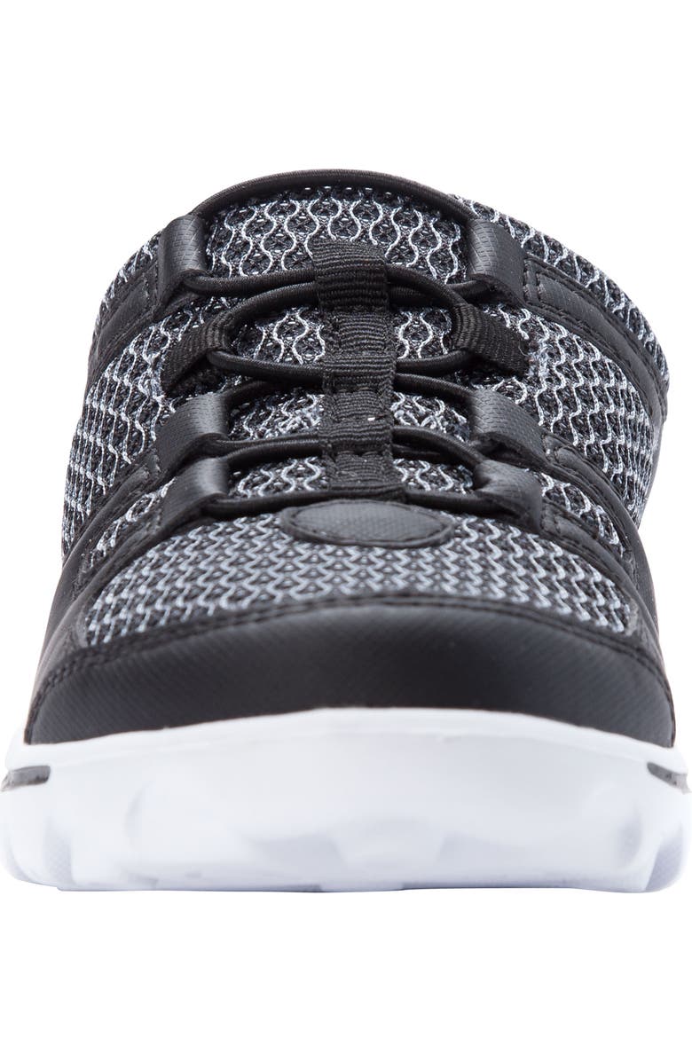 Propét Travelactiv Mesh Slide Sneaker, Alternate, color, Black Fabric