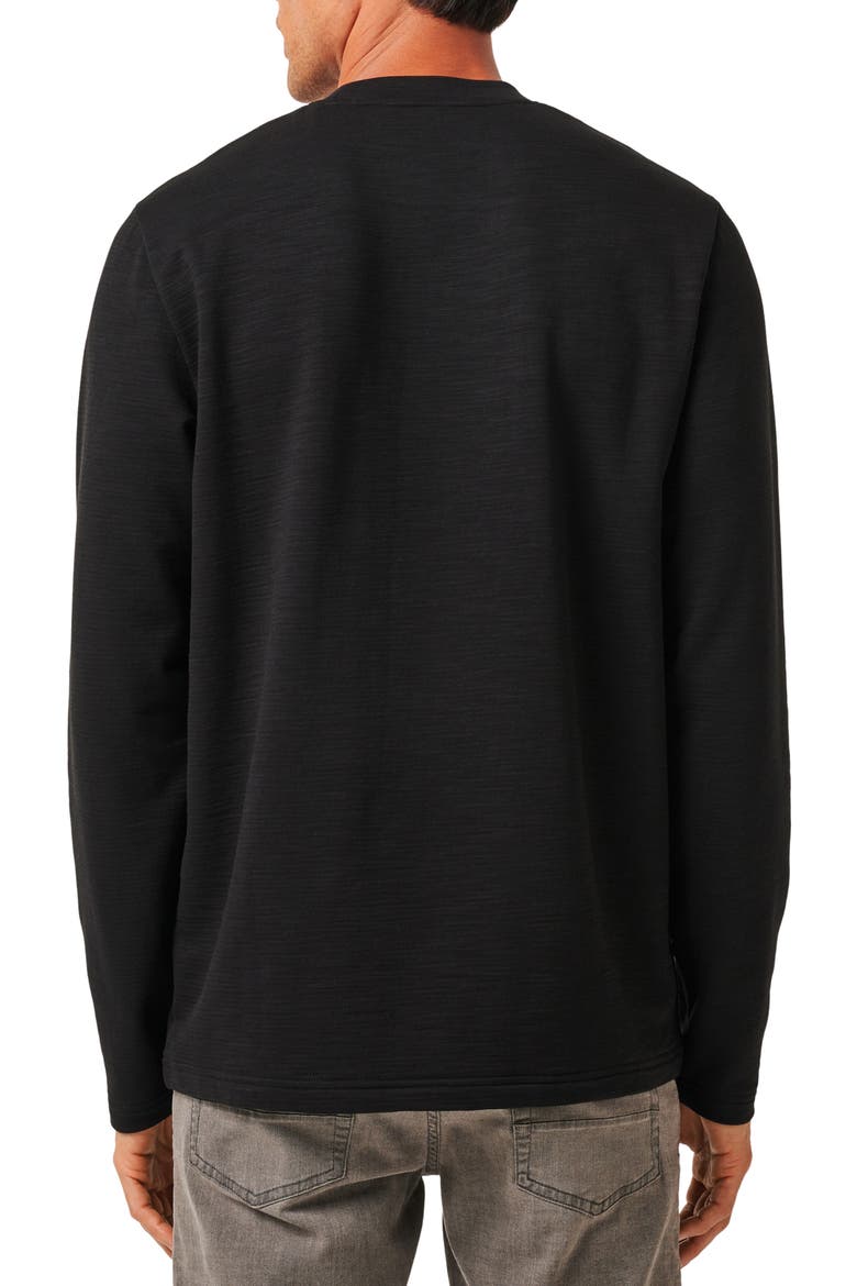 Man About Town Long Sleeve Logo Embroidered T-Shirt, Alternate, color, BLACK