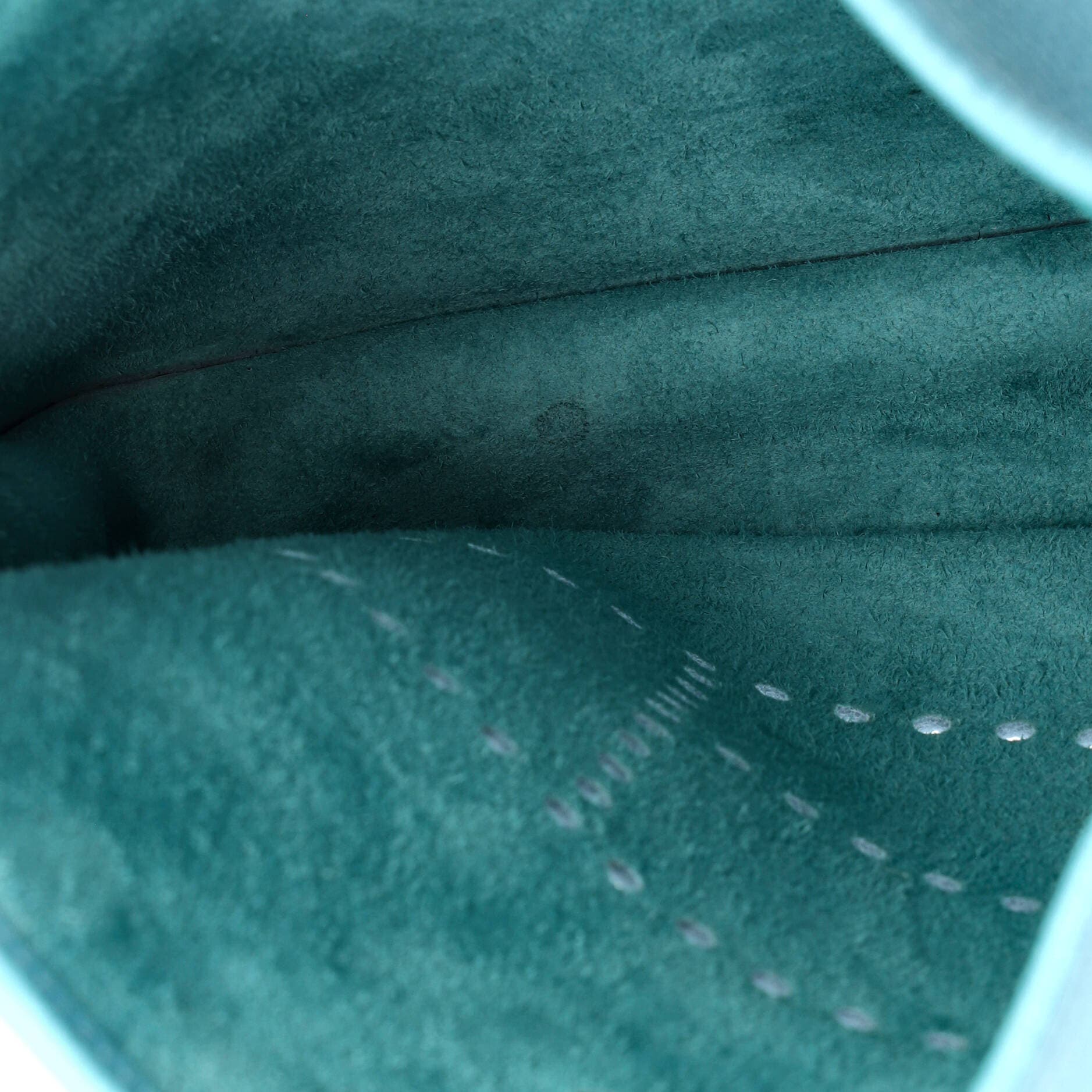 Pre-Owned Hermes Evelyne Bag Gen III Clemence PM, Alternate, color, Bleu Atoll