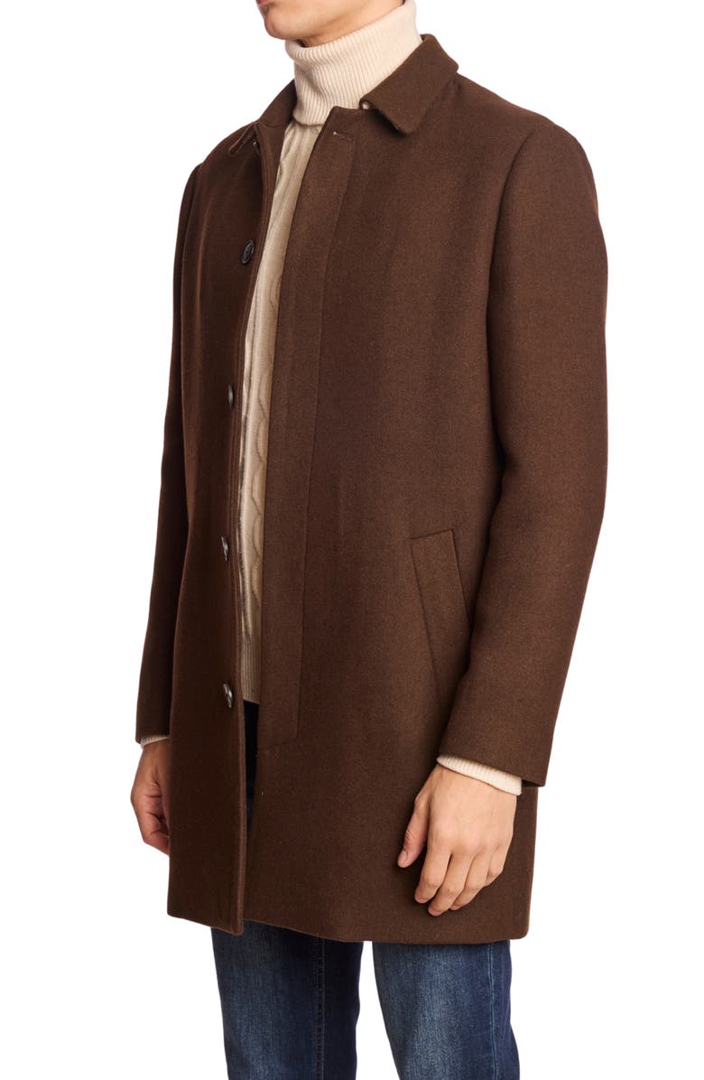 PAISLEY & GRAY Wool Blend Topper Coat, Alternate, color, Chocolate Brown