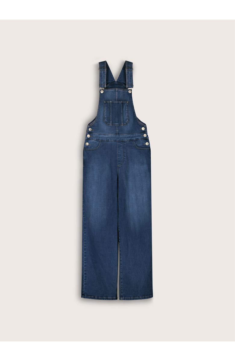 Baukjen Joanna Stretch Wide Leg Dungarees, Alternate, color, Washed Indigo