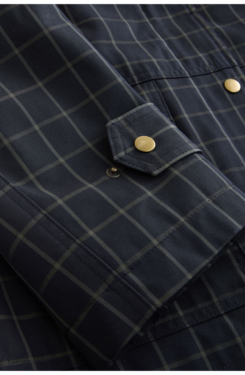 NEXT Corduroy Collar Waxed Jacket, Alternate, color, Blue