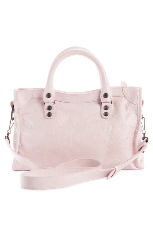 Balenciaga Small Le City Leather Satchel In 5723 Petal Pink