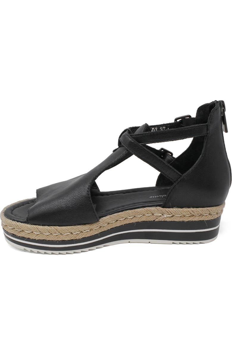 DJANGO AND JULIETTE Alexys Flatform Sandal, Alternate, color, Black Leather