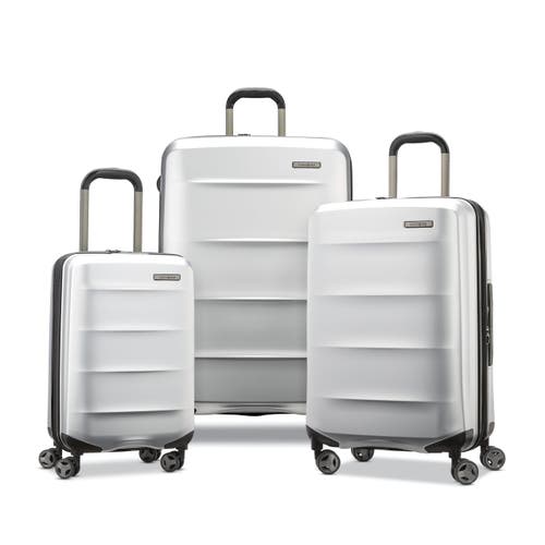 Samsonite Octiv Hardside Spinner 3-piece Luggage Set In Aluminum Silver