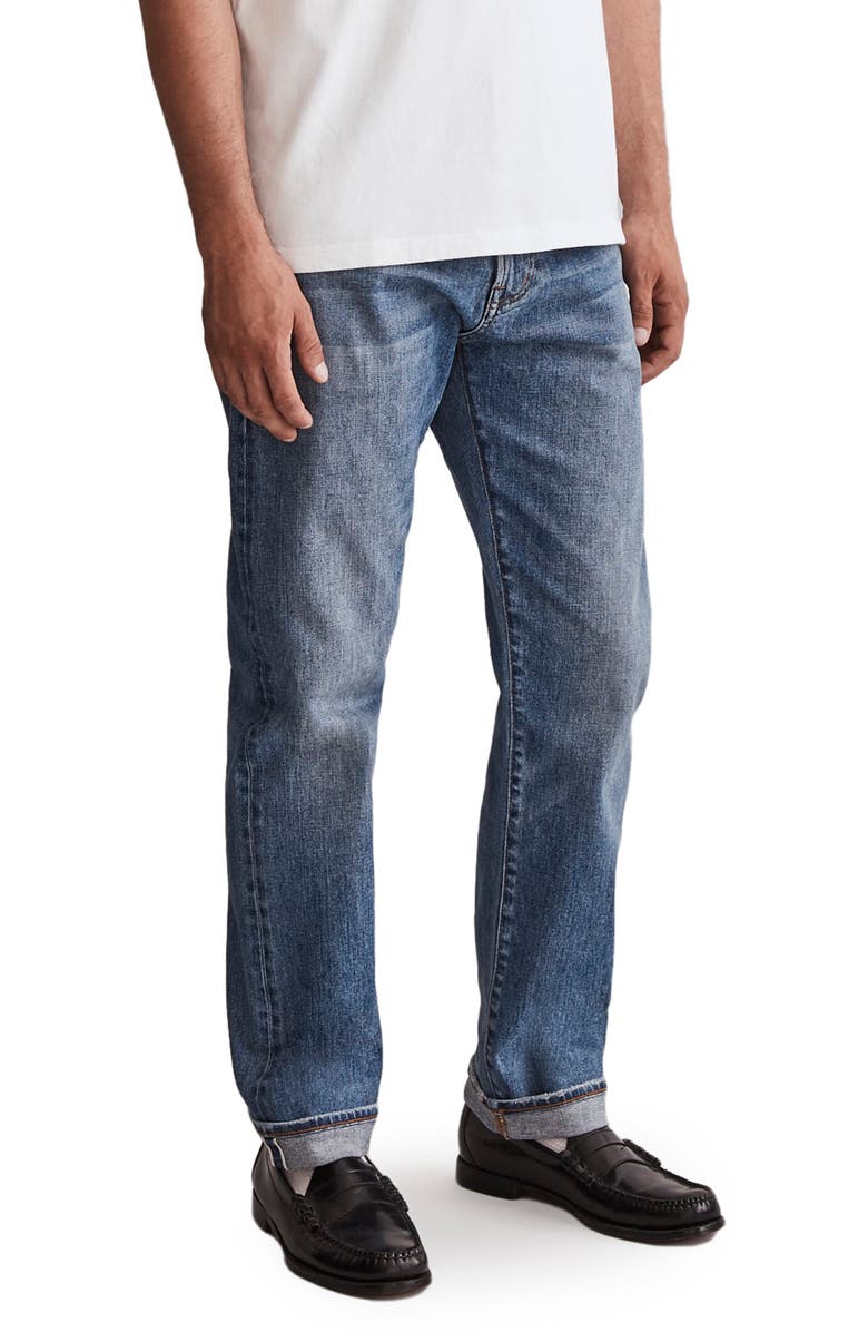 Madewell The 1991 Straight Leg Stretch Selvedge Jeans, Alternate, color, Barrington Wash