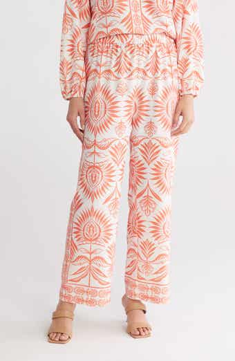 Gemma + Jane Wide Leg Border Print Pants