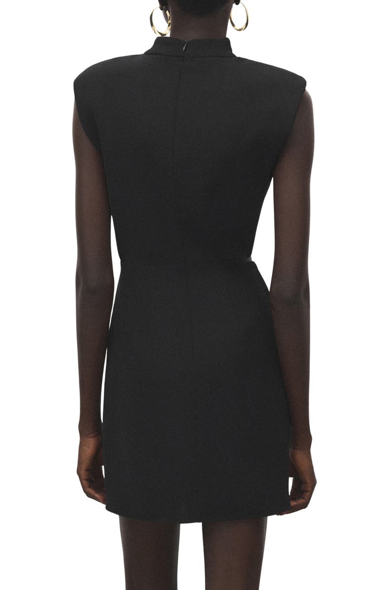 MANGO Hardware Detail Dress, Alternate, color, Black