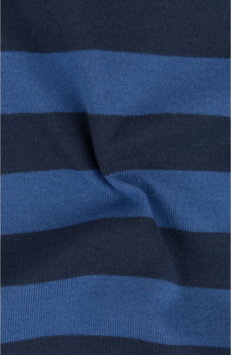 Leveret Kids Cotton Footed Pajamas, Solids, Stripes 
Tie Dye, Alternate, color, Striped Blue 
Navy
