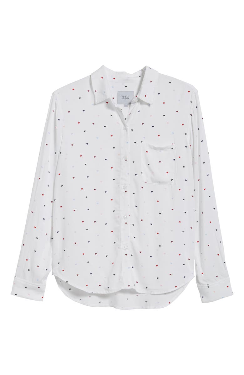 Rails Rocsi Heart Print Shirt, Alternate, color, 