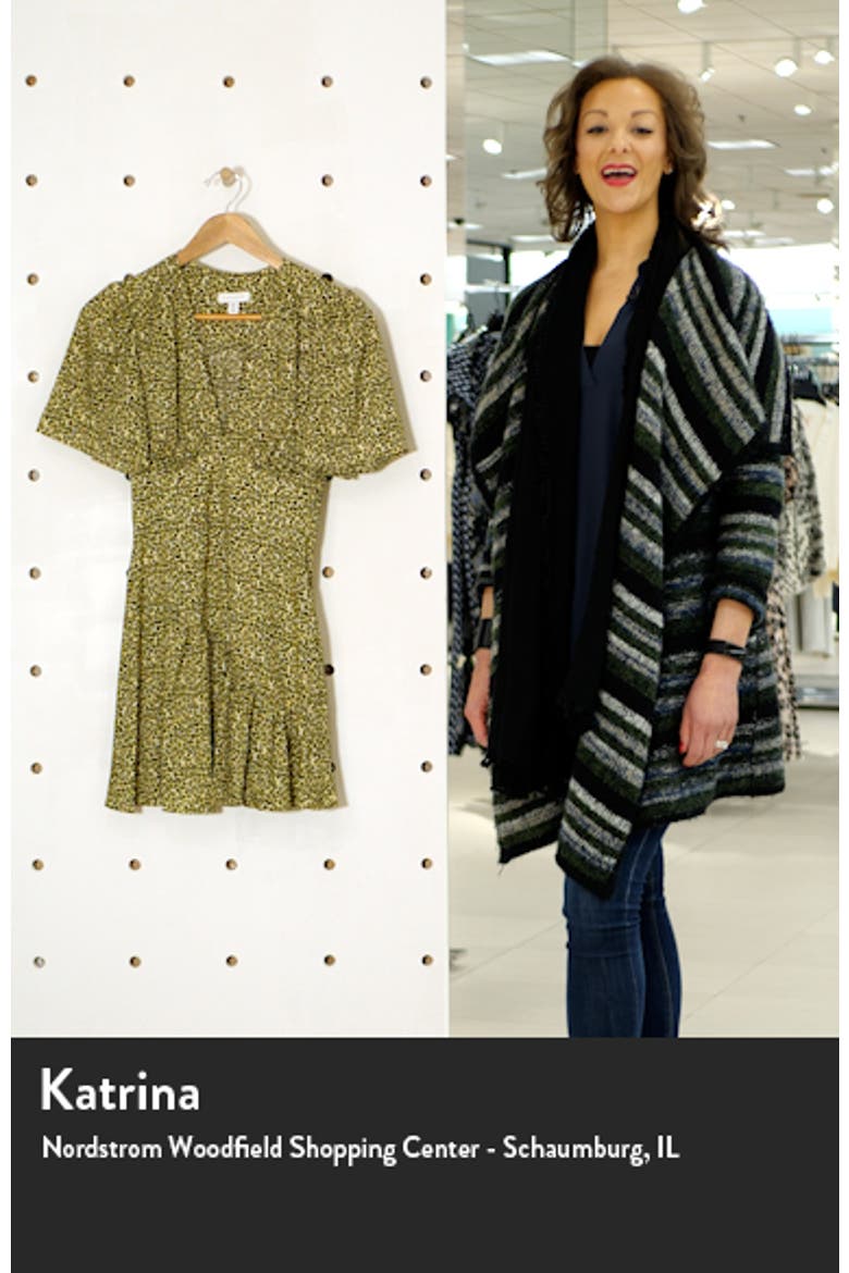 Flutter Sleeve Leopard Print Minidress video