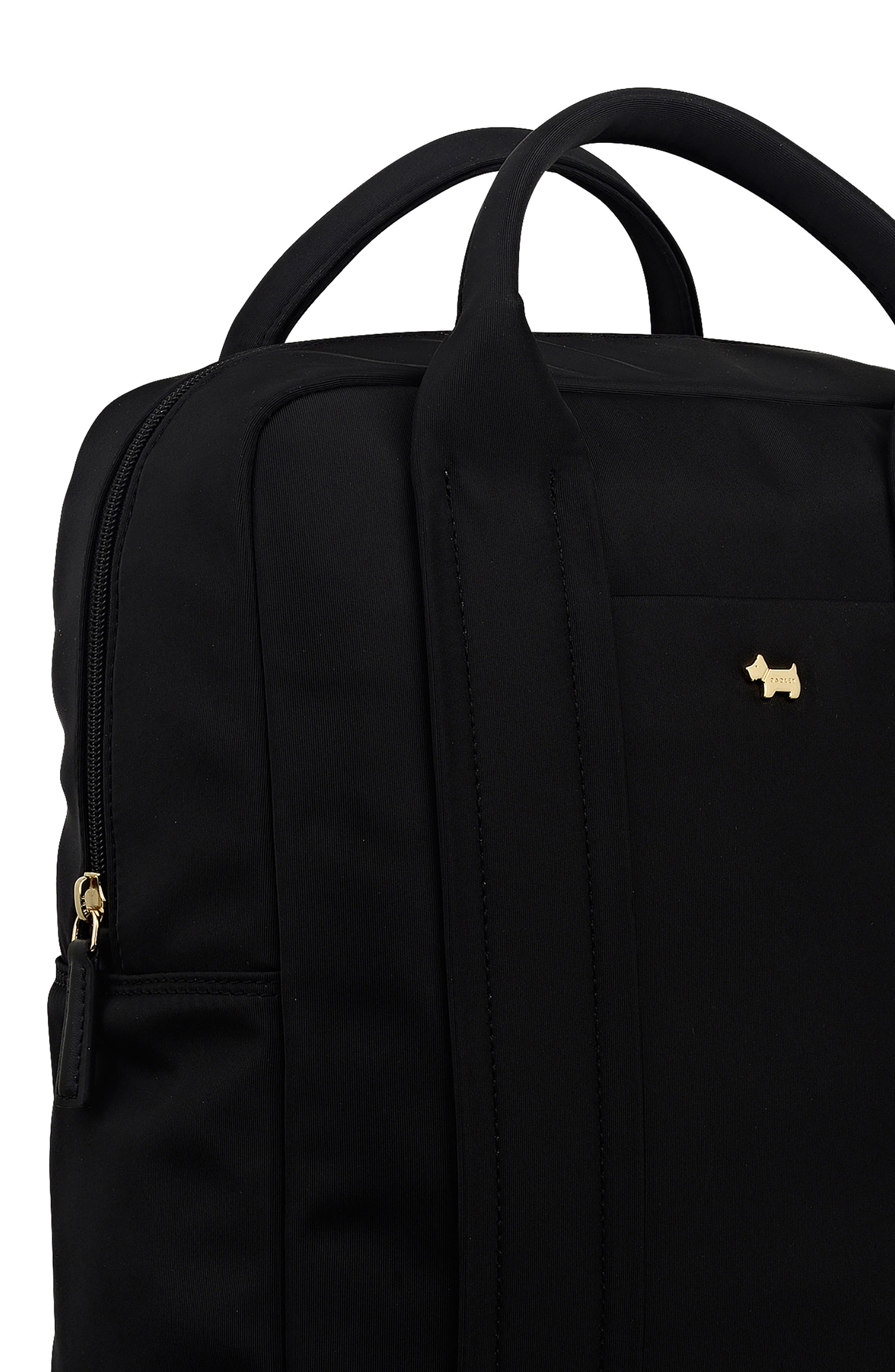 Radley Large Grove Close Recycled Polyester Backpack, Alternate, color, Black