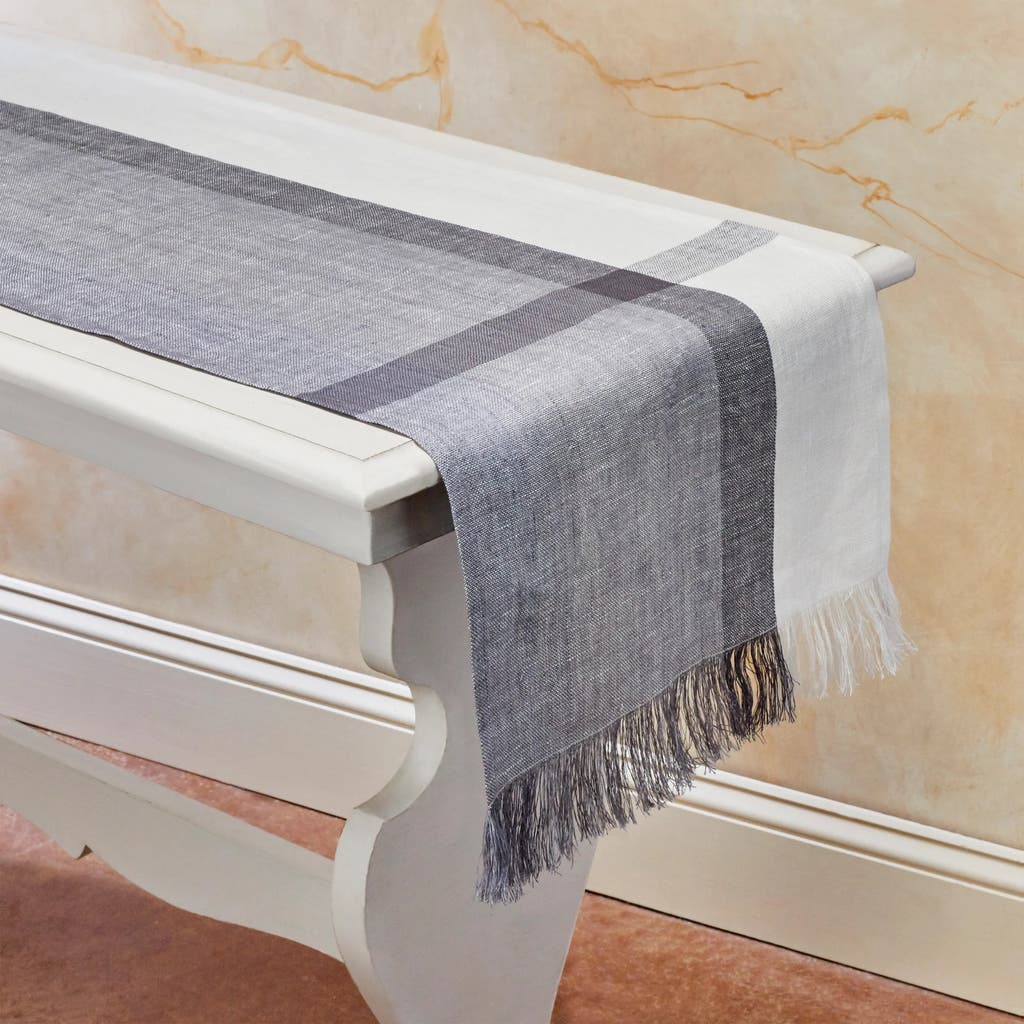 Sustainable Threads Hinterland Handwoven Linen Table Runner