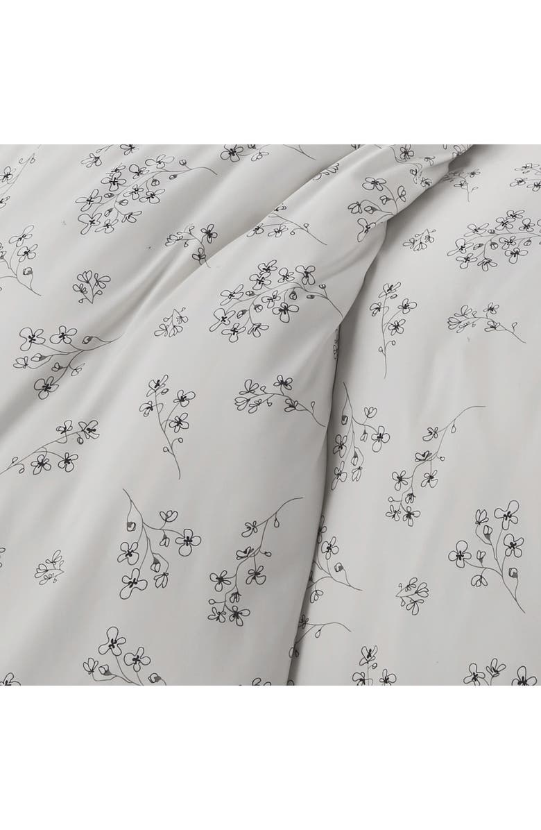 SOUTHSHORE FINE LINENS Sweet Florals Comforter Set, Alternate, color, Sweet Florals Grey