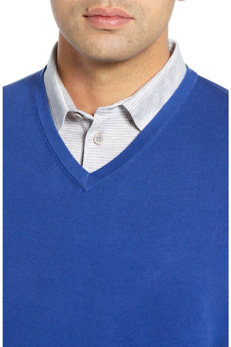 Lakemont V-Neck Sweater Vest, Alternate, color, TOUR BLUE
