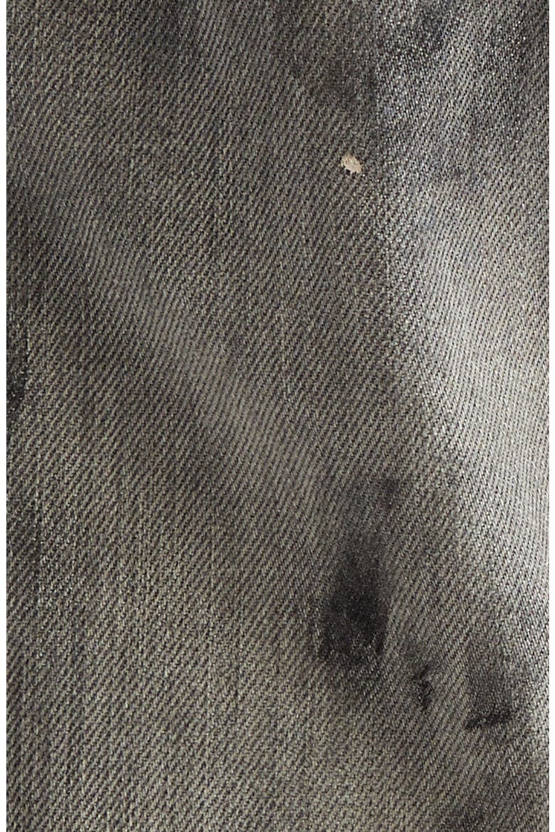 2021 Black Trafa Paint Splatter Loose Fit Wide Leg Jeans, Alternate, color, BLACK