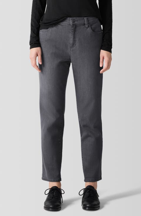 High Waist Ankle Slim Jeans (Regular & Petite)