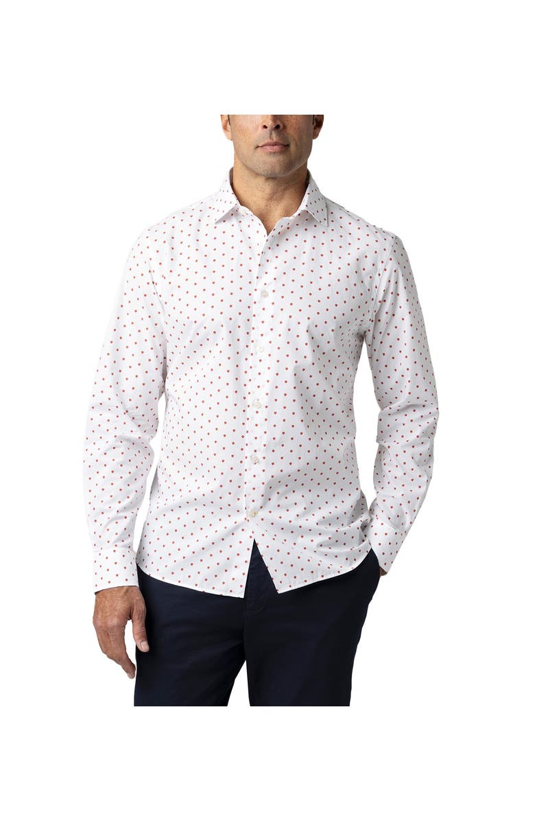 Robert Talbott Reynolds Strawberry Print Contemporary Fit Shirt, Main, color, 