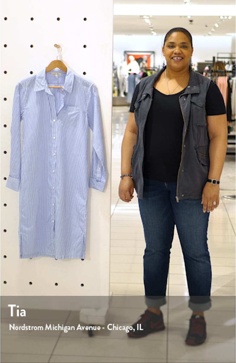 Stripe Midi Shirtdress, sales video thumbnail