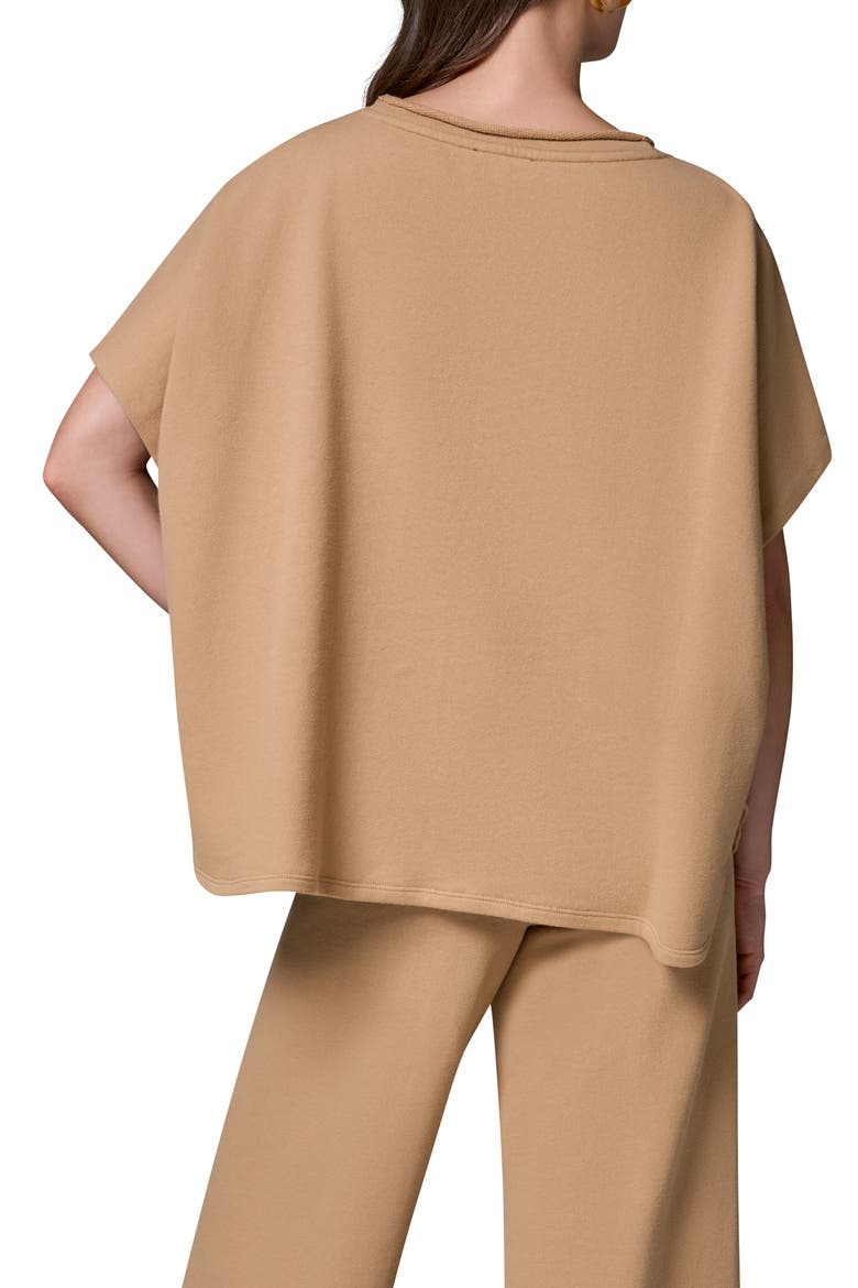 Cotton French Terry T-Shirt, Alternate, color, FAWN