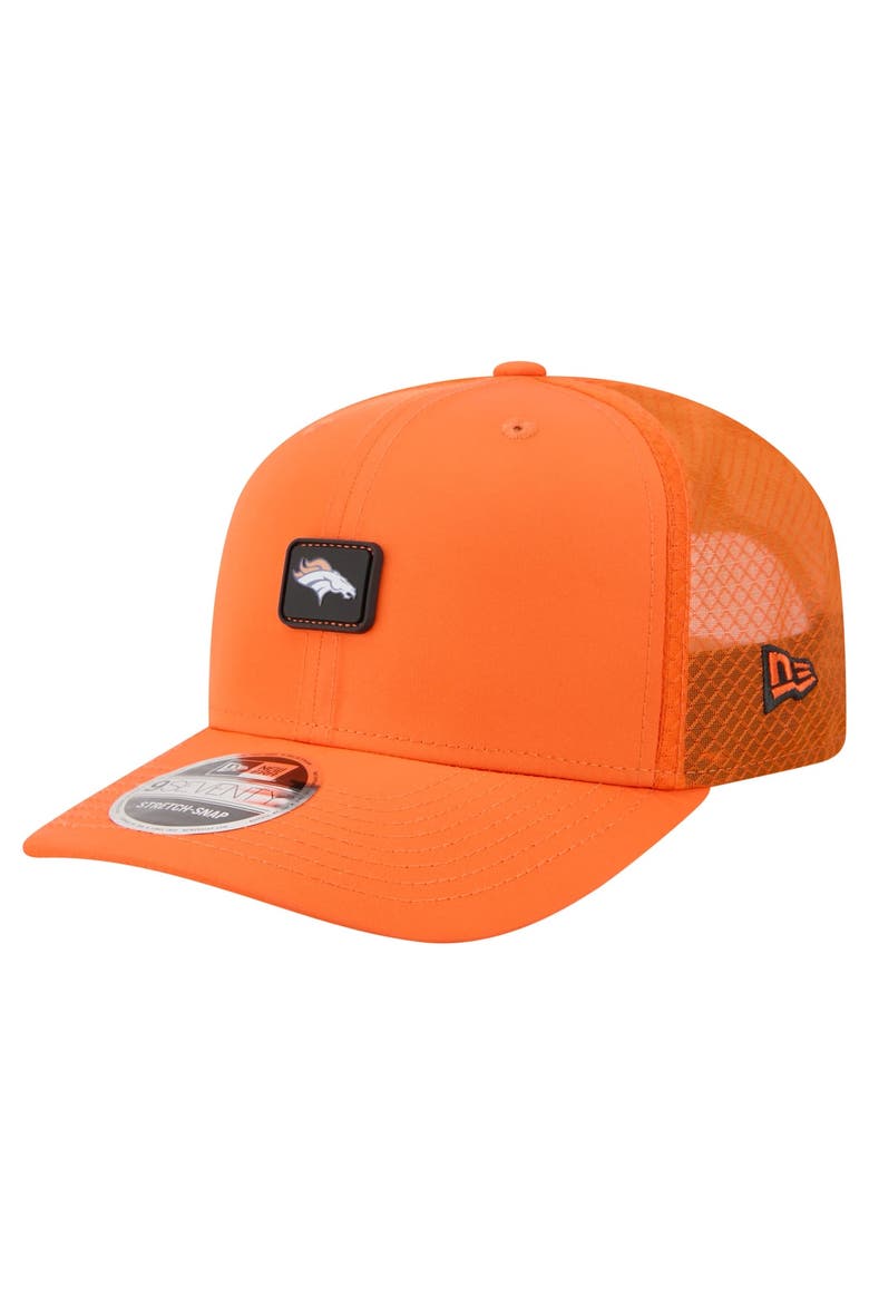 Men's New Era Orange Denver Broncos Micro Badge 9SEVENTY Adjustable Hat, Main, color, Orange