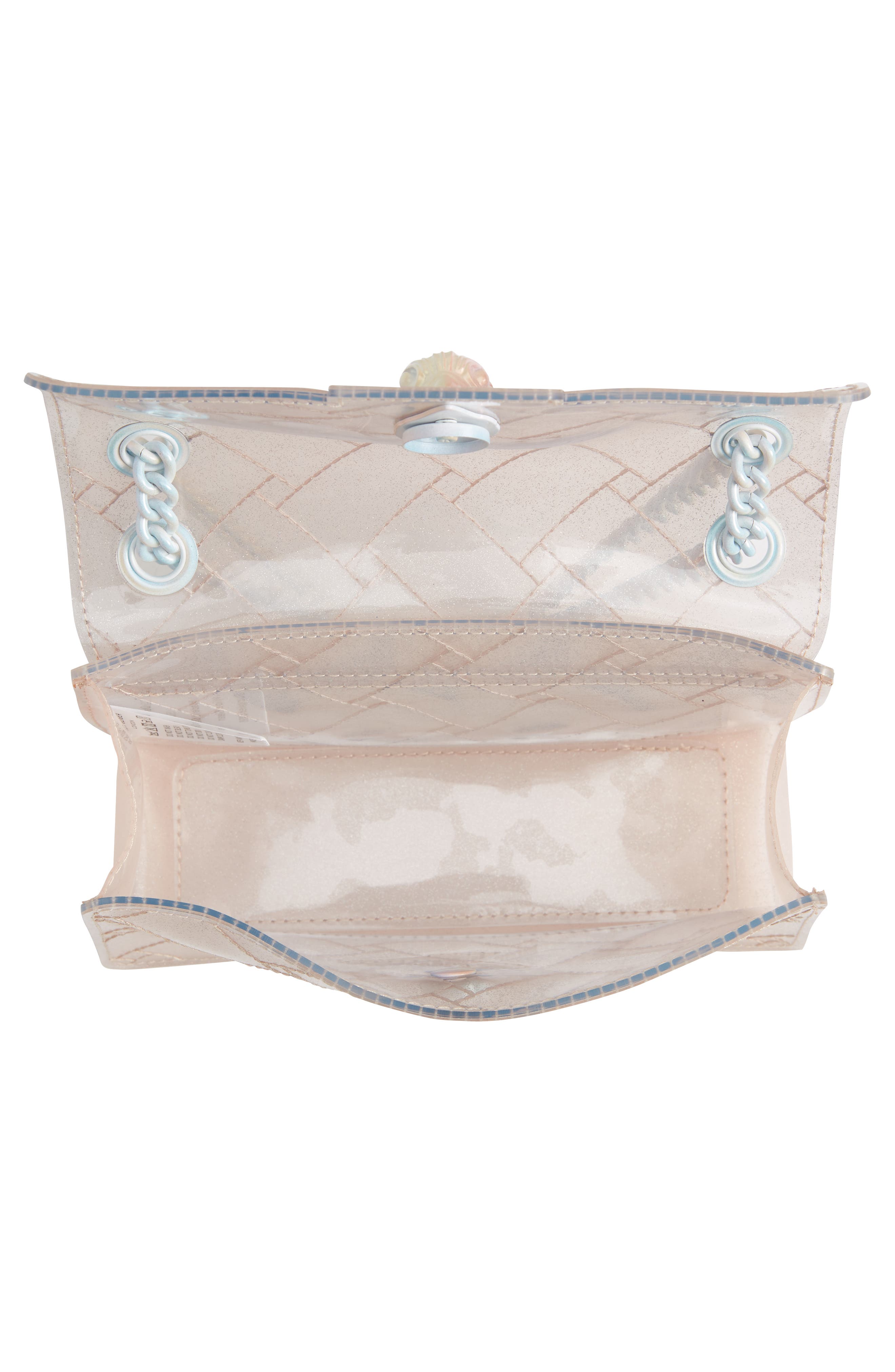 Kurt Geiger London Mini Kensington Glitter Convertible Shoulder Bag, Alternate, color, Pale Pink